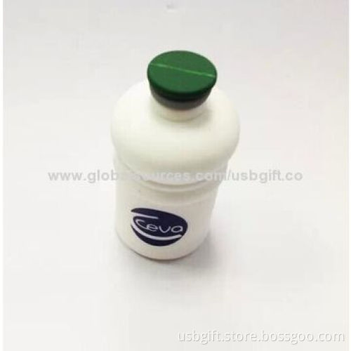 USB Flash Disk, 8GB, PVC Material, Customized Bottle Shape, Promotional Gift